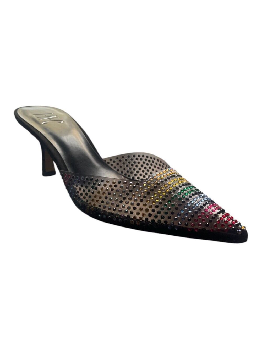 INC- International Concepts Women's Giralda Rhinestone Pointed Toe Mules Sz 8.5M